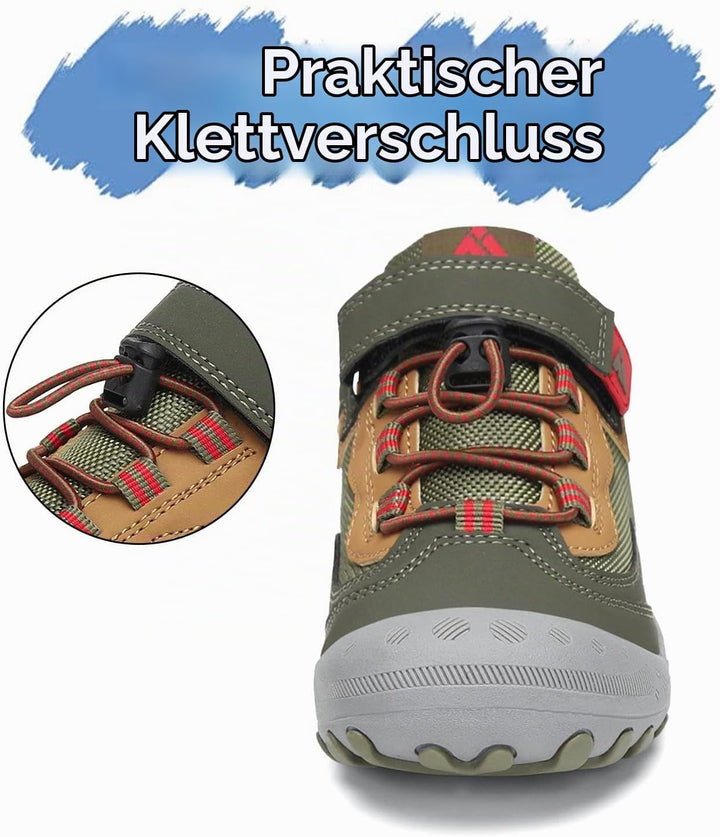 Mishansha Jungen Mädchen Wanderschuhe rutschfest Walkingschuhe Weich Flexibel Stabil Fitnessschuhe F