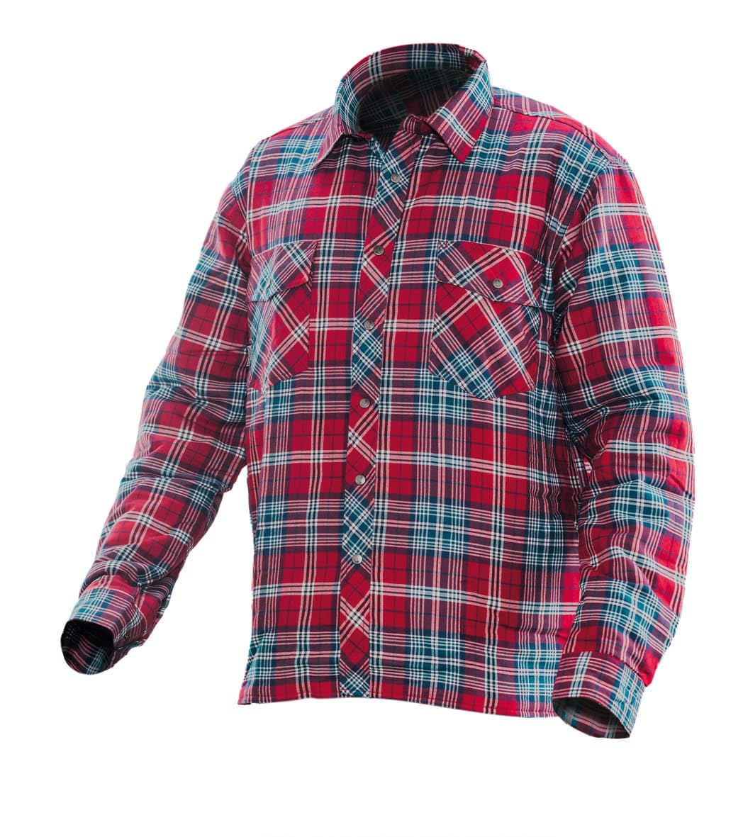 Jobman Flanellhemd gefüttert 5157 Rot Gr. M Rot M, Rot-mehrfarbig M
