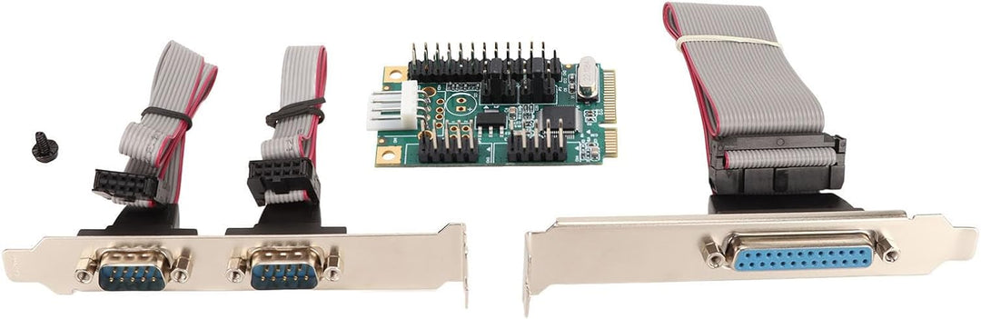 PCIe-Seriell-Parallel-Erweiterungskarte, Parallelport-Combo-Karte PCI-Express-Karte mit 2 Hochgeschw