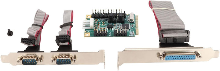 PCIe-Seriell-Parallel-Erweiterungskarte, Parallelport-Combo-Karte PCI-Express-Karte mit 2 Hochgeschw