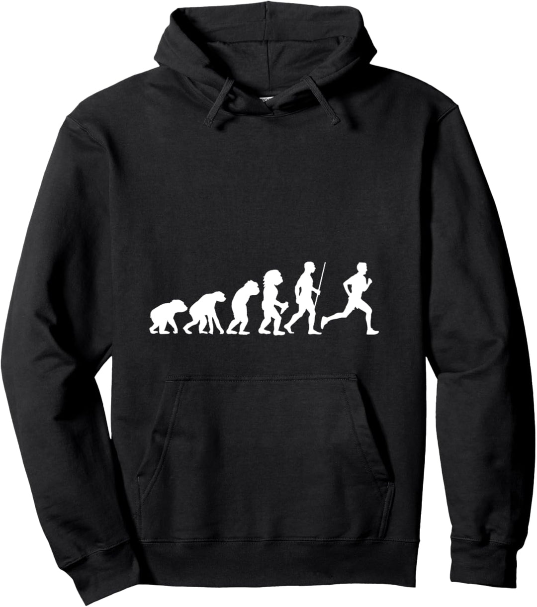 Evolution Marathon Ausdauer Läufer Pullover Hoodie