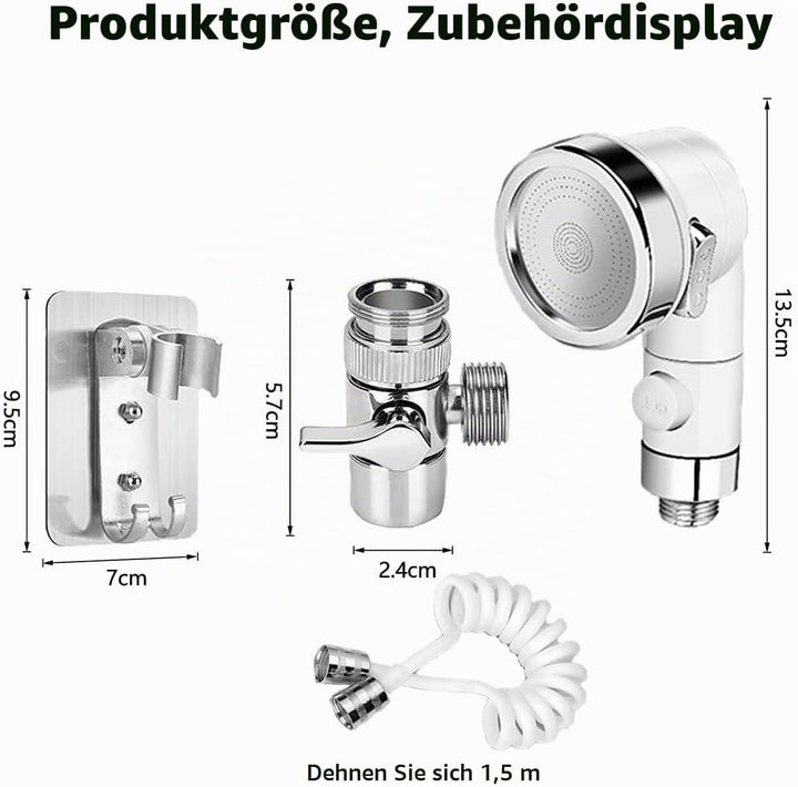 Handbrause für Waschbecken,Duschkopf Set Extern für Waschbecken, mit Schlauch(1.5m), Waschbeckenbrau