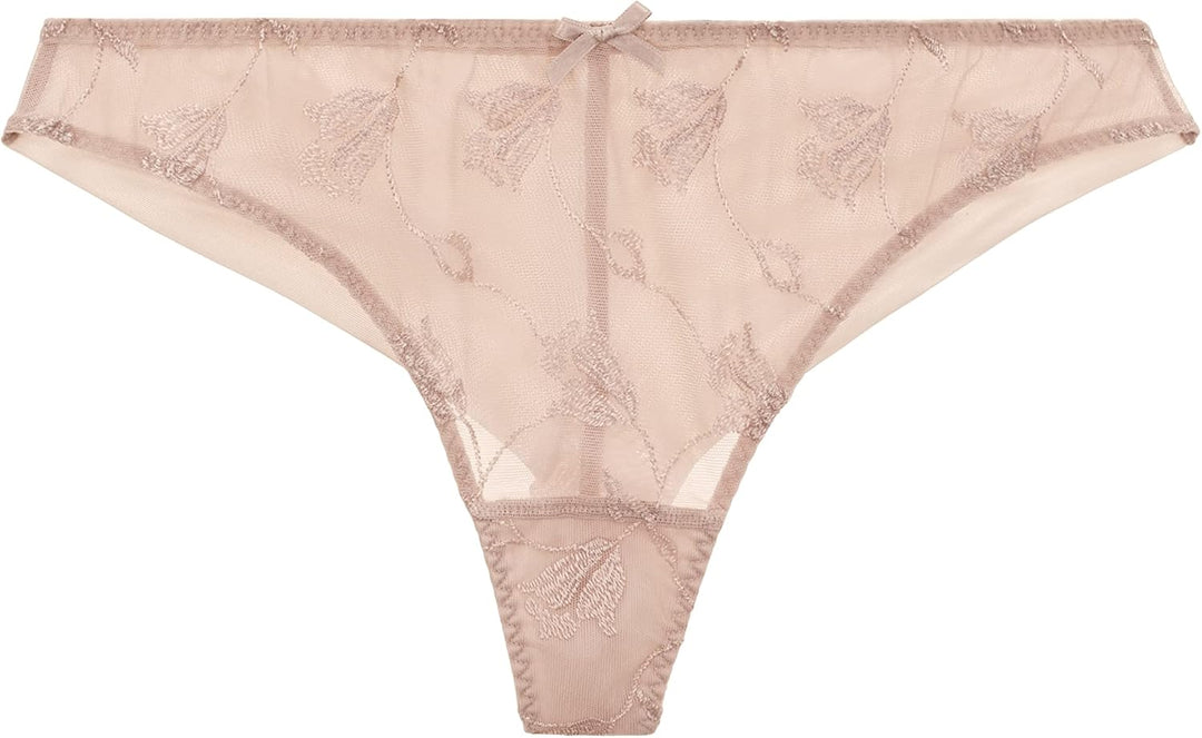 Aubade Softessence, Tanga, Damen String, sexy Unterwäsche, Farbe Schwarz, TM26 38 Hautfarben, 38 Hau