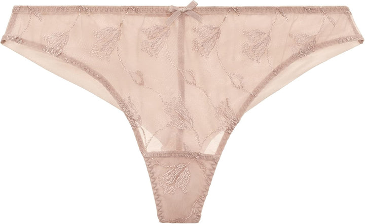 Aubade Softessence, Tanga, Damen String, sexy Unterwäsche, Farbe Schwarz, TM26 38 Hautfarben, 38 Hau