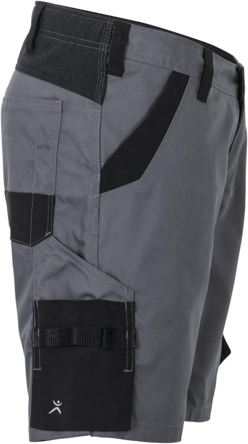 Planam Norit Damen Shorts in vielen Farben und Allen Grössen Grau/Schwarz XS, Grau/Schwarz XS