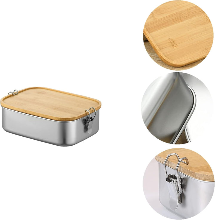 Bento Lunchbox für Erwachsene/Kinder,Edelstahl Brotdose und Lunchbox 800ml/1200ml/1500ml,Metalldose