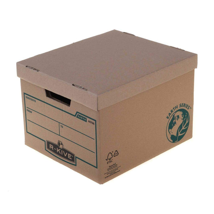 Bankers Box Archivbox Standard, Earth Series 100% recycelt, doppelter Boden und Trageseiten, für Rin
