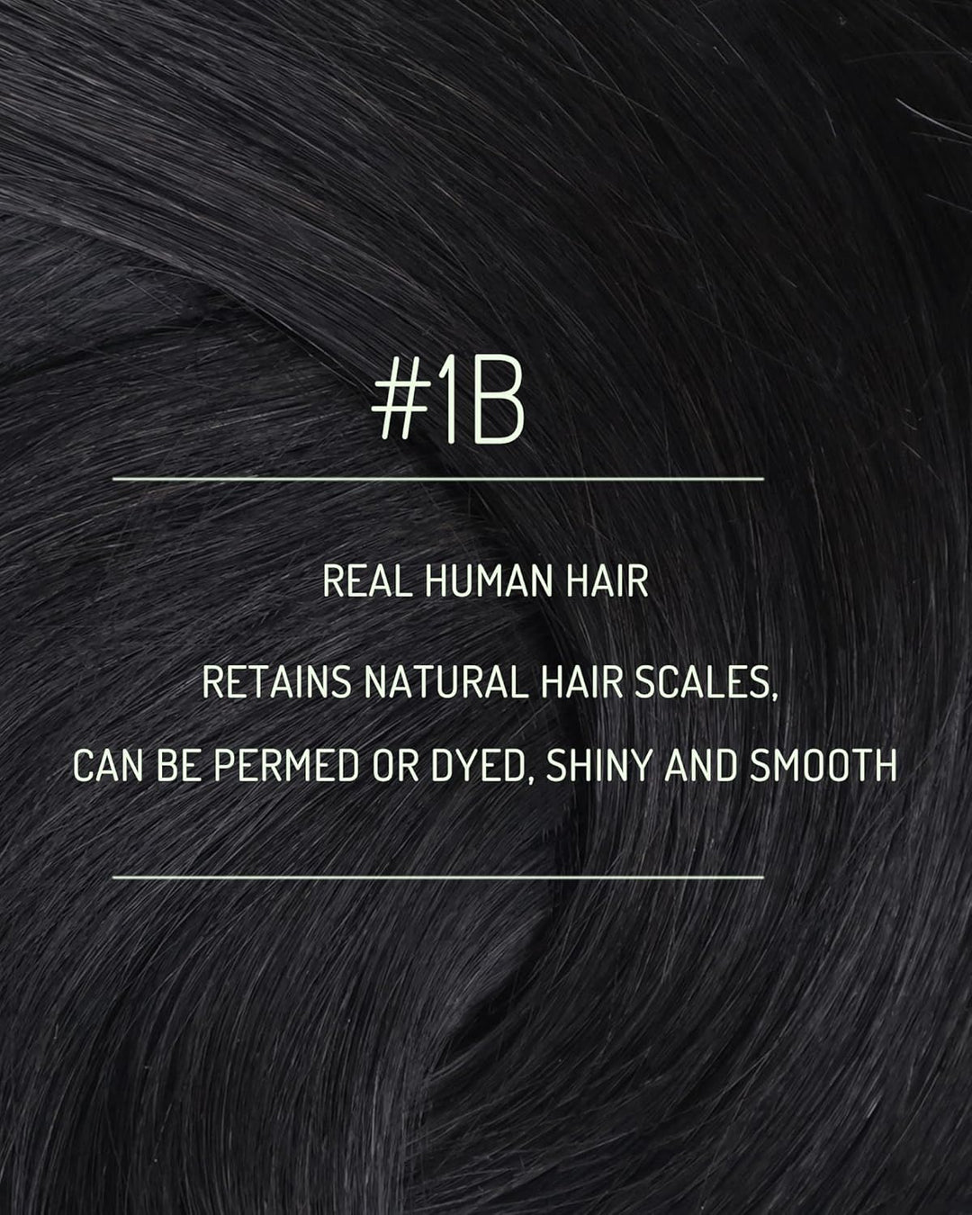 RUNATURE Haarverlängerung Echthaar Clip Schwarz 45cm 3 Stück Naturliches Haar Extensions Seamless #1