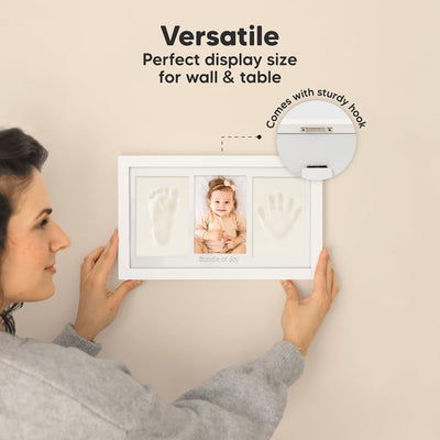 Baby Handabdruck und Fussabdruck Set – Gipsabdruck Baby Hand und Fuss für Neugeborene, Handabdruck B