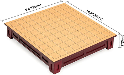 Yellow Mountain Imports Japanisches Shogi Schach-Set – Holzspielbrett mit Schubladen und Traditionel