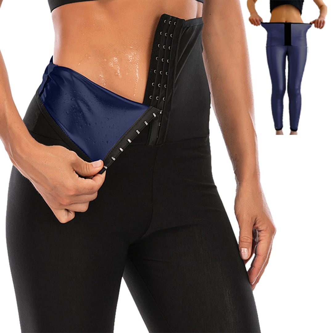 Merlvida Shape Leggings Damen High Waist Sauna Jogginghose Abnehmen Sporthose Bauchkontrolle Body Sh