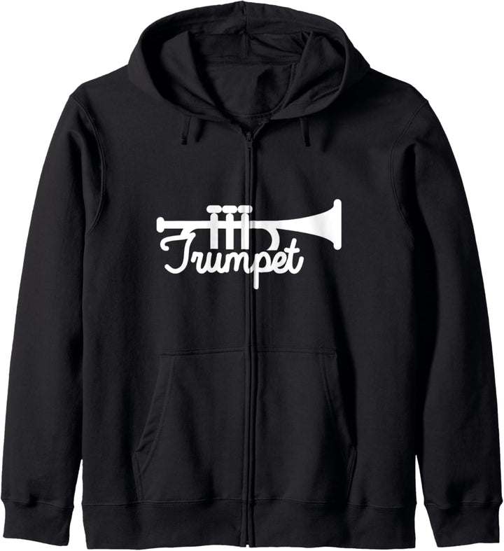 Trompete Blasinstrument Blasmusik Blasorchester Jazz Musiker Kapuzenjacke