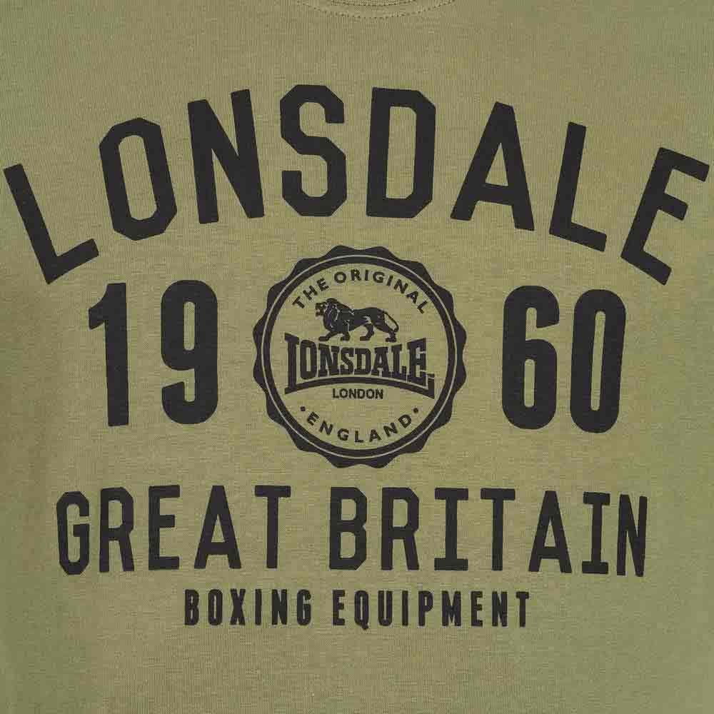 Lonsdale Herren T-Shirt Doppelpack Bangor Doppelpack M Black/Olive, M Black/Olive