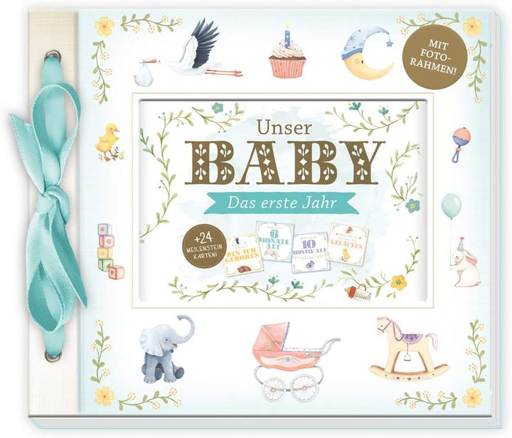 Trötsch Babyalbum Unser Baby Das erste Jahr: Erinnerungsalbum zum Eintragen Geschenkbuch Baby einkle