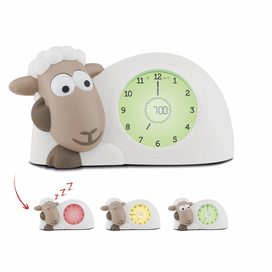 Zazu Sam The Lamb Uhr – Schlafcoach Uhr und Nachtlicht für Kinder | Bringt Ihrem Kind mit visuellen