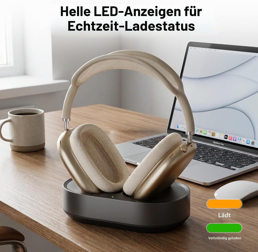 Magnetische Kabellose Ladestation für Apple AirPods Max (2020/2024) &amp; AirPods Max 2