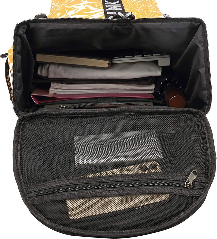 Sporttasche, Rucksack, 4-Wege-wasserdicht, mit Schuhfach für Reisen, Sport, Wandern, Laptop, senfgel