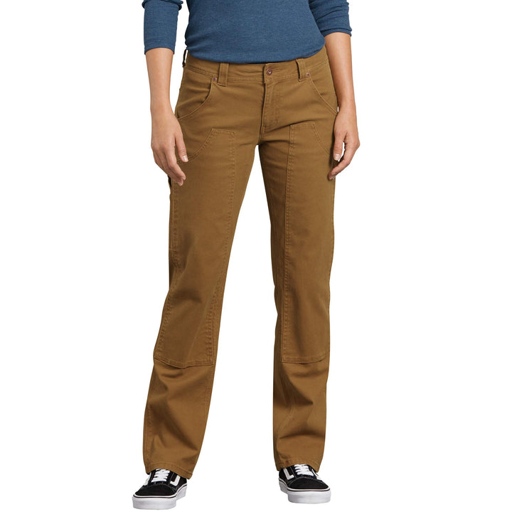 Dickies Damen Stretch Duck Double Front Carpenter Pant Arbeitshose 36 Braune Ente, 36 Braune Ente