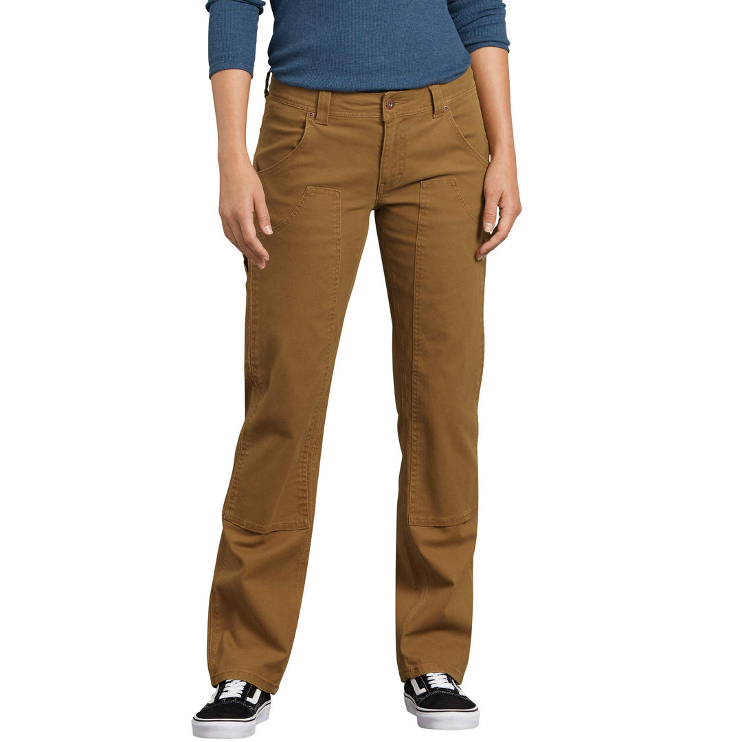 Dickies Damen Stretch Duck Double Front Carpenter Pant Arbeitshose 36 Braune Ente, 36 Braune Ente