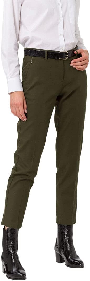 BRAX Damen Style Maron Chino Uni Hose 34W / 30L Dark Olive, 34W / 30L Dark Olive