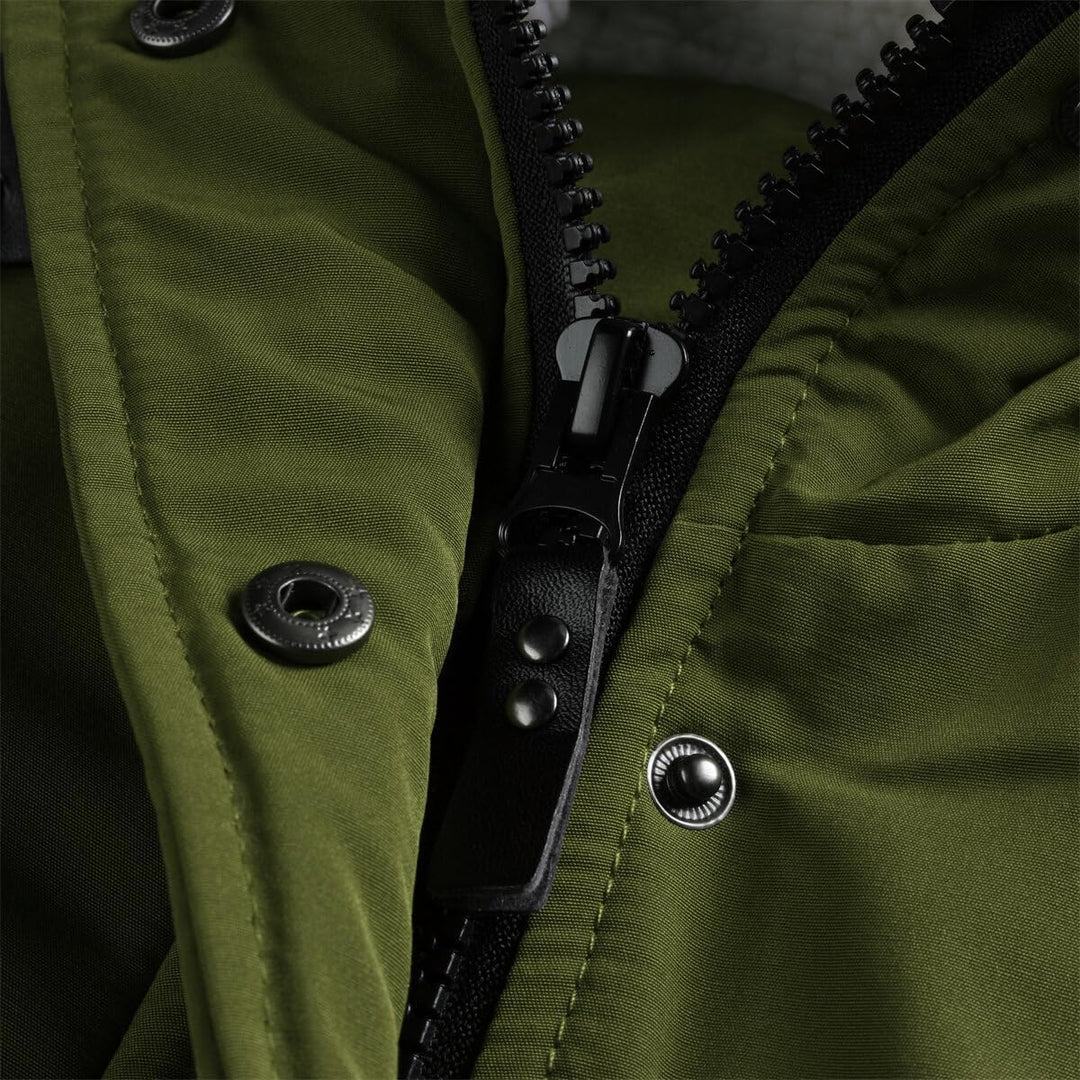 YYNUDA Damen Winterparka Dicker Warm Lang Wintermantel mit Fellkapuze Winter Jacke Outdoor Jacke für