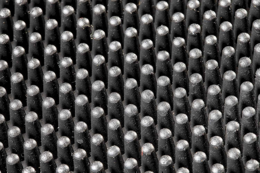 ID M51 Fussmatte matt leicht Gummirsten schwarz 80 x 60 x 1,6 cm 60 x 80 cm, 60 x 80 cm
