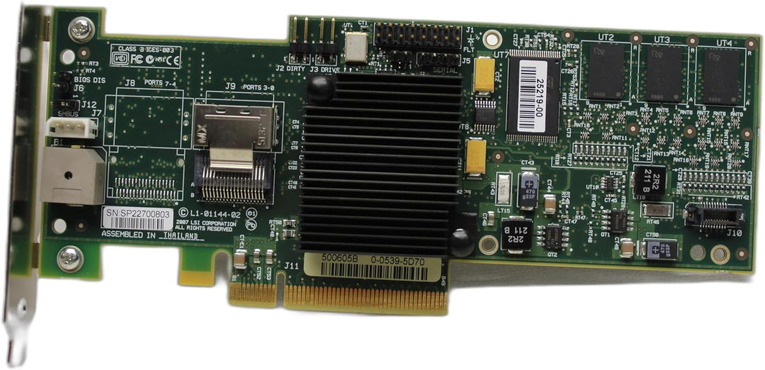 LSI Logic LSI00177 MegaRAID Controller Kit (4-Port, 8X PCIe, 128MB, RAID 0/1/5/6/10)