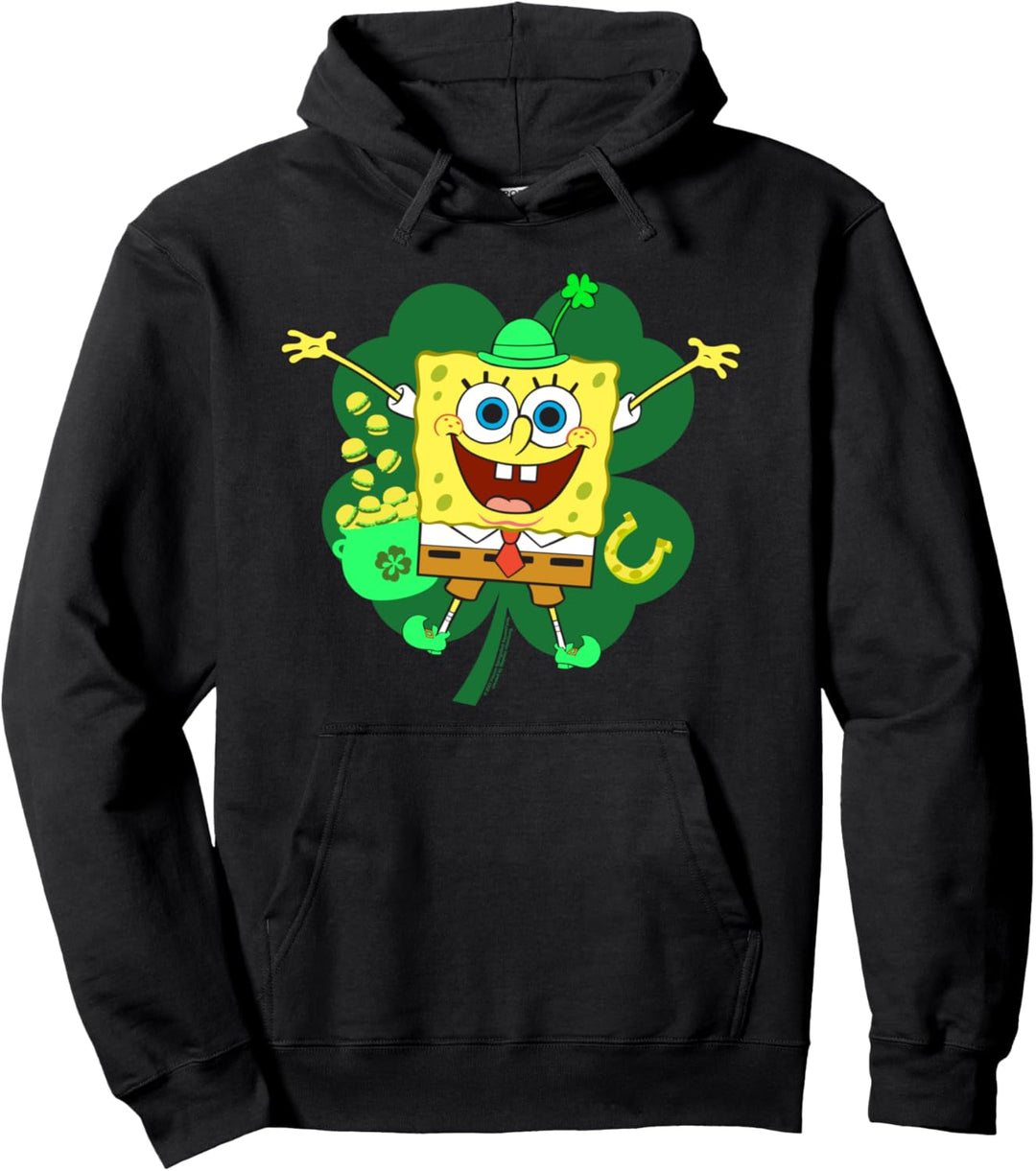 SpongeBob SquarePants St. Patrick's Day Four Leaf Clover Pullover Hoodie