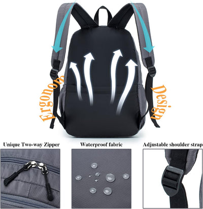 BAGZY Reiserucksack Rucksack Handgepäck 40x20x25 Ryanair Laptoptasche 15.6 Zoll Klein Rucksack Leich