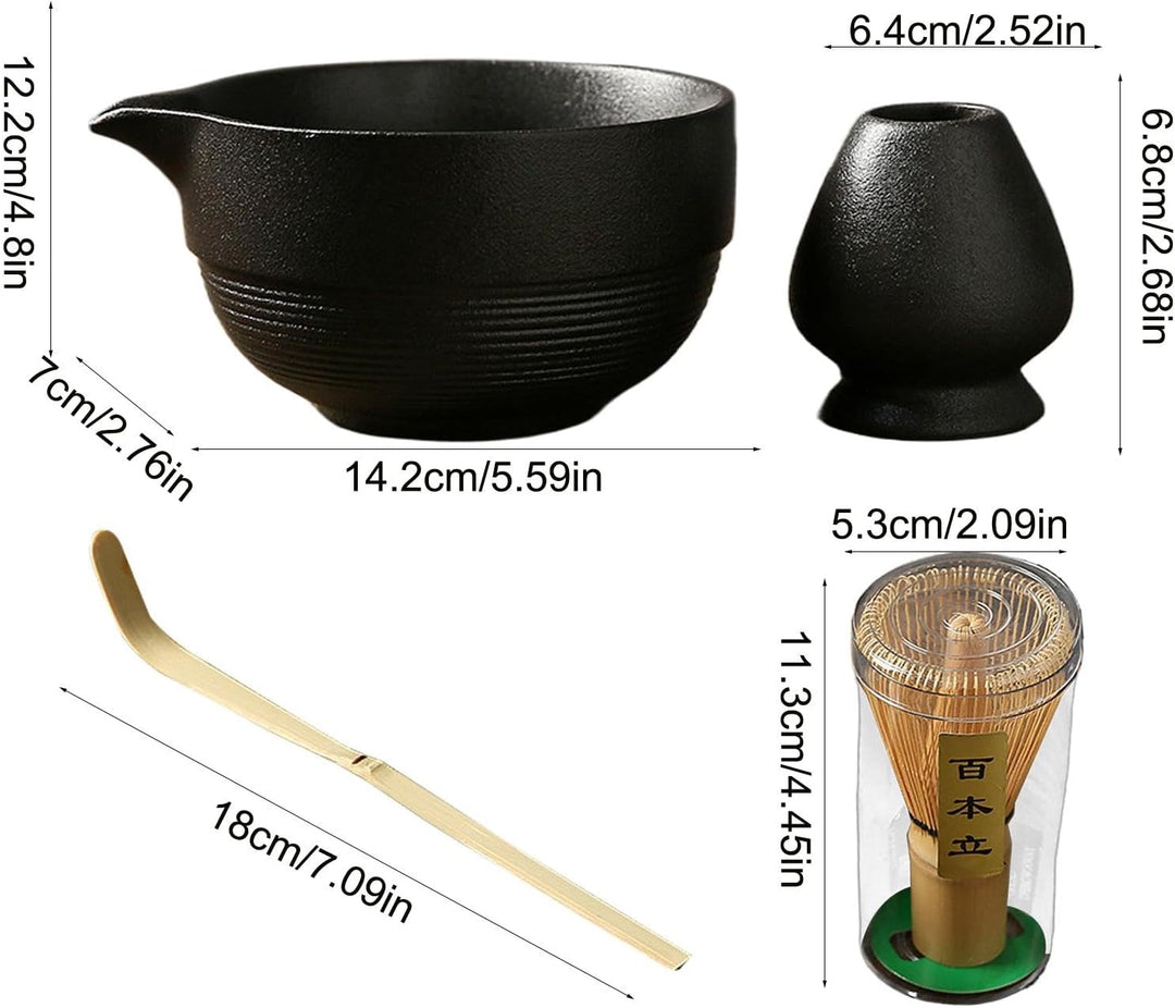 Matcha Whisk Set, Matcha Bowl And Whisk, Matcha Tea Set, Matcha Bowl With Spout, Matcha Whisk Scoop