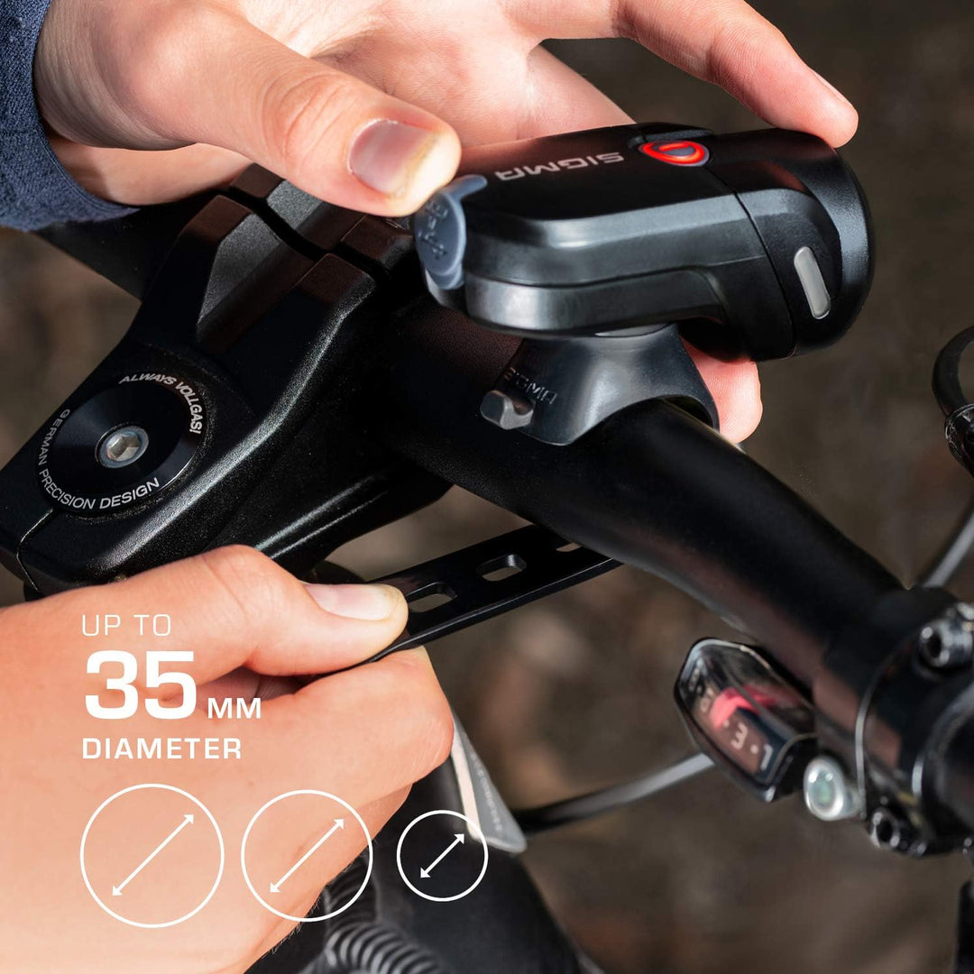 SIGMA SPORT - Aura 35 | LED Fahrradlicht 35 Lux | StVZO zugelassenes, akkubetriebenes Vorderlicht Si