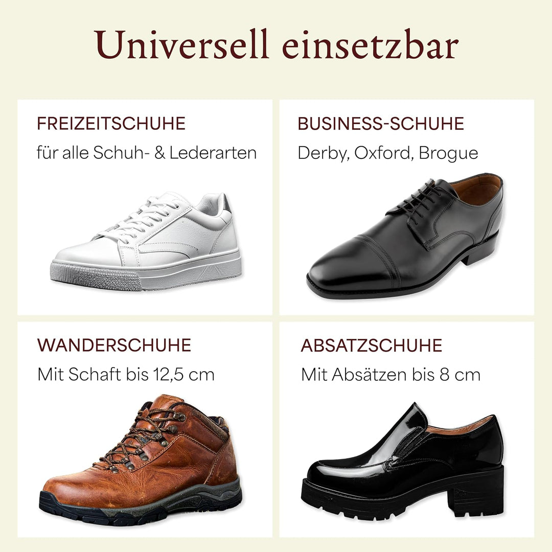Langer &amp; Messmer Schuhdehner für Herren gegen drückende Schuhe oder Stiefel - gefertigt aus massivem