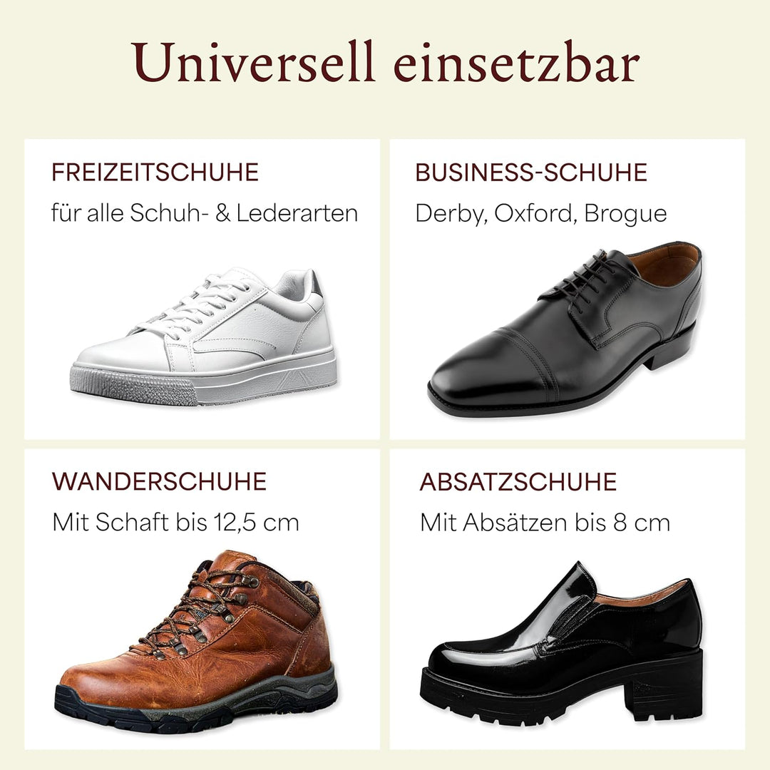 Langer &amp; Messmer Schuhdehner für Herren gegen drückende Schuhe oder Stiefel - gefertigt aus massivem