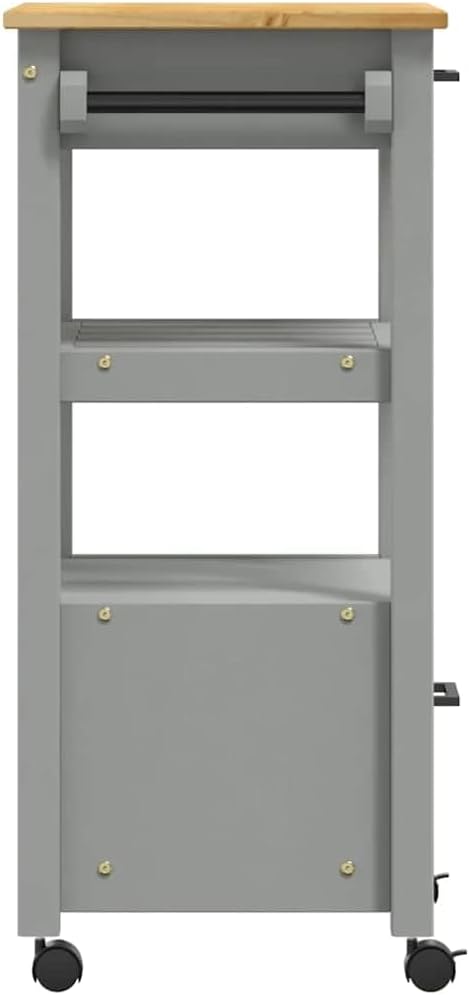 vidaXL Küchenwagen, Servierwagen mit viel Stauraum, Beistellwagen für Küche Wohnzimmer Badezimmer, T