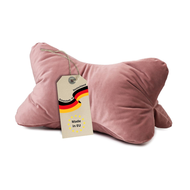 liebling Samt Lesekissen für Bett und Sofa, Bücherkissen, Lesehilfe, 40x25 cm, Leseknochen, Serie Ne