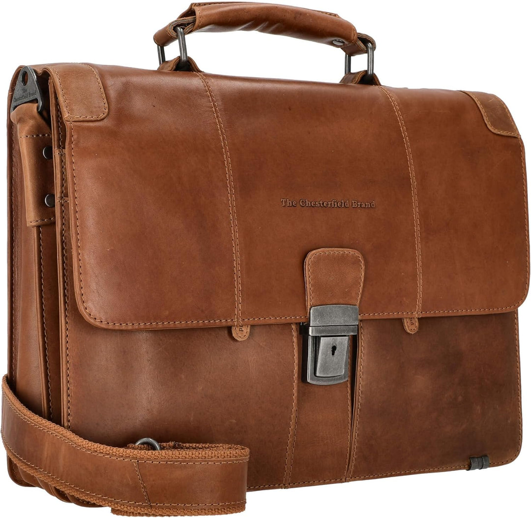 The Chesterfield Brand Stuttgart - Aktentasche 14" 38 cm Cognac, Cognac
