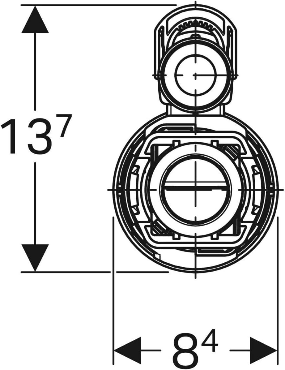 Geberit 282.302.21.2 Mechanismus Serie 290, Doppelspülung,