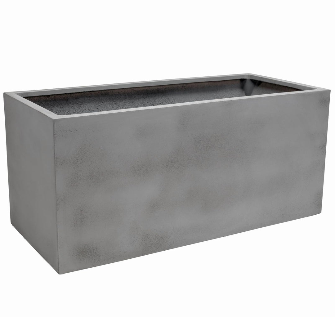 VIVANNO Pflanztrog Maxi Pflanzkübel - 45x100x45 cm Witterungsbeständig, Stilvolles Beton-Design, Fib