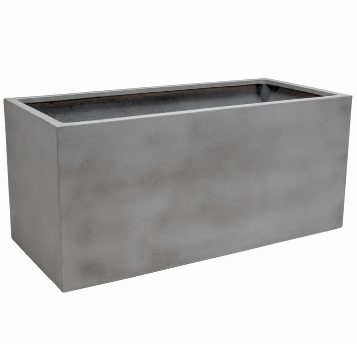 VIVANNO Pflanztrog Maxi Pflanzkübel - 45x100x45 cm Witterungsbeständig, Stilvolles Beton-Design, Fib