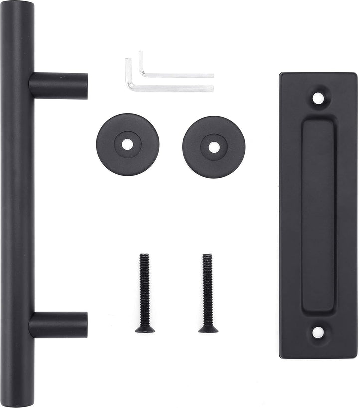 Lpraer 30CM Schiebetüren Griff Schwarze Scheunentorgriff Schiebetür zieht-Griff Schiebe Türgriff Küc