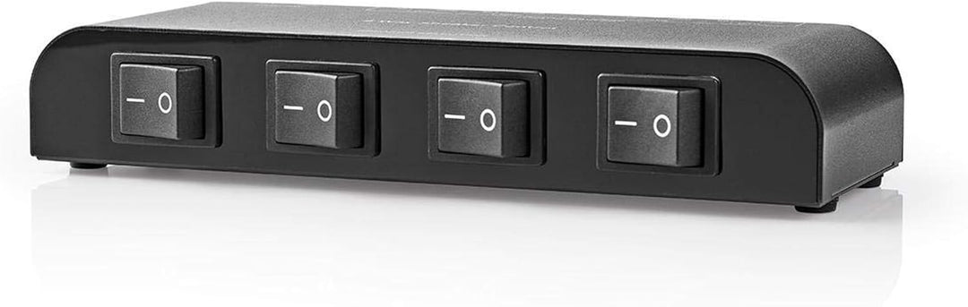 TronicXL Lautsprecher Umschaltbox Umschalter für 4 Lautsprecherpaare Stereo 4fach Analog Audio Schal