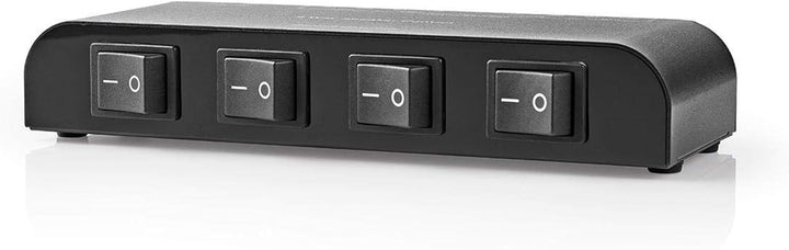 TronicXL Lautsprecher Umschaltbox Umschalter für 4 Lautsprecherpaare Stereo 4fach Analog Audio Schal