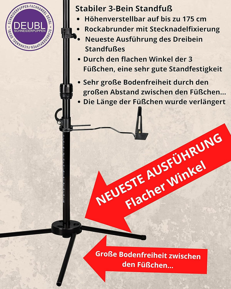 DEUBL SCHNEIDERPUPPEN Damen verstellbar "CELINE MULTI" (Gr.M/42-50) 8-teilig komplett einstellbar, 3