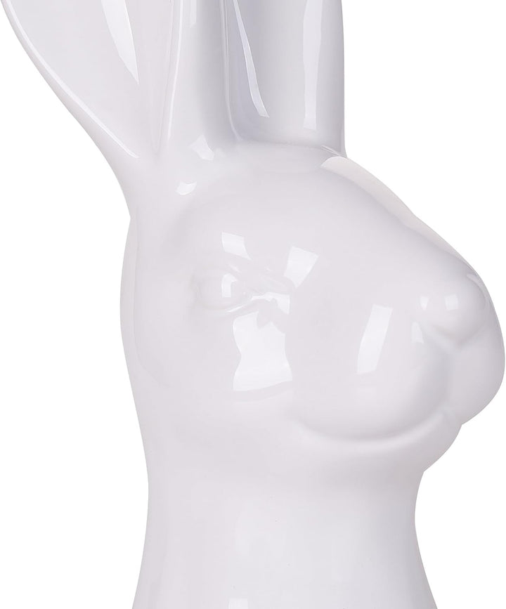 Ostern Dekofigur Osterhase Hasenfigur Weiss Keramik Osterdeko Hasenkopf 26 gross