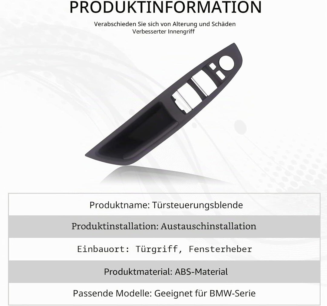 TZYSZDB F10 F11 Systemsteuerung Türinnengriff-Bedienfeld linkslenker für BMW 5 Serie 520 523 525 528