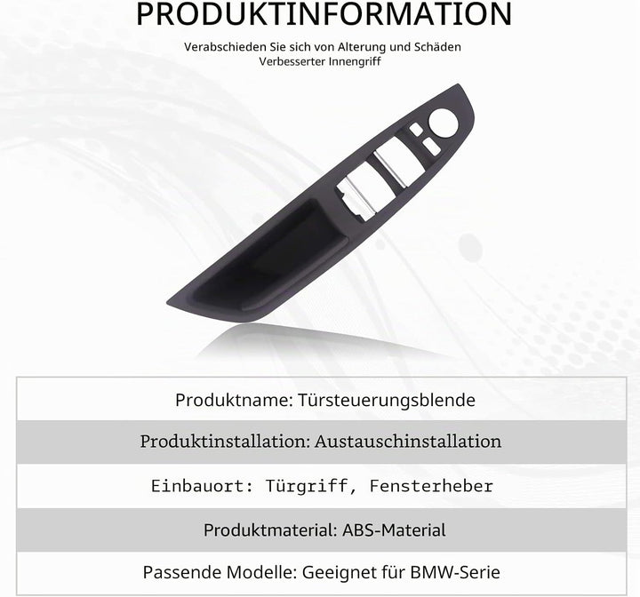 TZYSZDB F10 F11 Systemsteuerung Türinnengriff-Bedienfeld linkslenker für BMW 5 Serie 520 523 525 528
