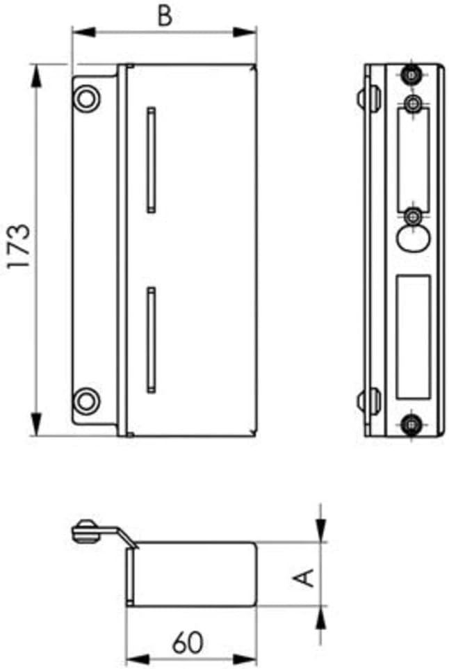 Gegenkasten blank 146ET Ausführung: