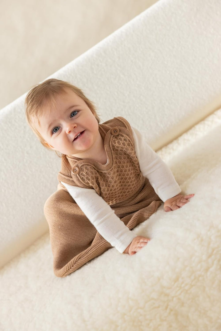 TRÄGER-Schlafsack Baby & Kleinkind - 100% Bio-Merino, TOG 1.7 – atmungsaktiv - Unisex Gr. 60 cm & 75