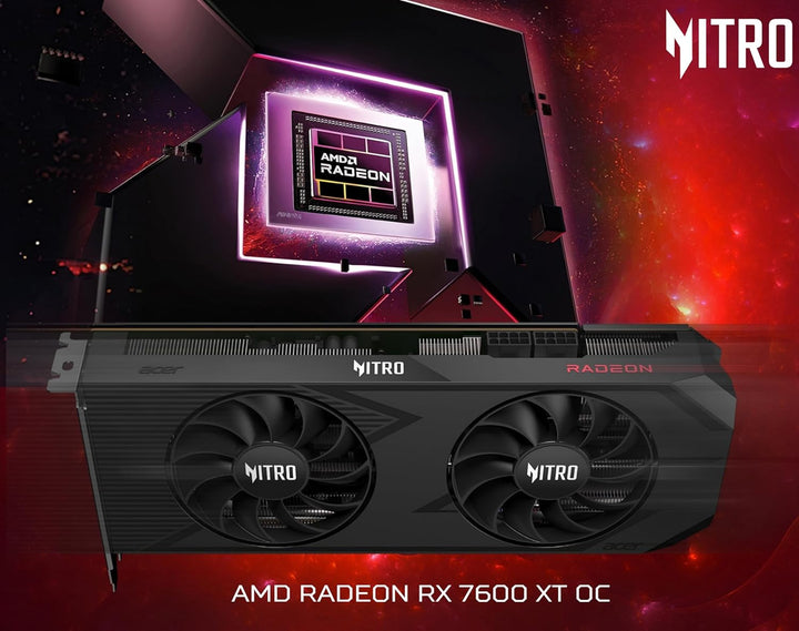Acer Nitro Radeon RX 7600 XT OC 16GB GDDR6 - DP.Z3LWW.P02