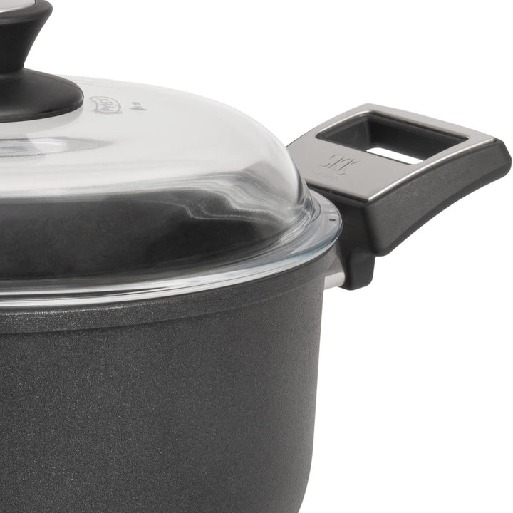 SKK grosser XL Universal-Topf Ø 32 cm - induktionsgeeignet - Gemüsetopf Aluguss beschichtet Kochtopf